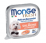Monge Dog Fresh Консервы для собак Нежный паштет с лососем 100г