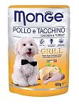 Monge Dog Grill Pouch Для собак курица с индейкой 100г (пауч)