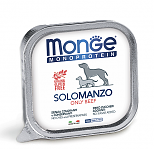 Monge Dog Monoproteico Solo Монопротеиновые консервы для собак паштет из говядины 150г