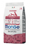 Monge Dog Monoprotein All Breeds Beef and Rice Корм для собак всех пород говядина с рисом 2,5кг