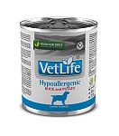 VET LIFE NATURAL DIET DOG HYPOALLERGENIC DUCK&POTATO Диета Гипоаллергенный Паштет для собак Утка с Картофелем 300г