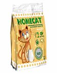 Homecat Эколайн Наполнитель комкующийся для кошек "Молоко" 6л