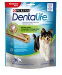 Purina DentaLife Medium Лакомство для собак средних пород "Здоровые зубы и десна" 5 шт.