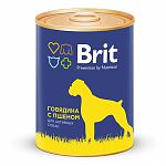 Brit Premium Beef & Millet Консервы для взрослых собак всех пород с говядиной и пшеном 850г.