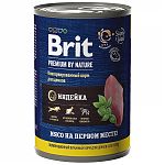 Brit Premium by Nature консервы с индейкой для щенков всех пород 410г