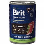 Brit Premium by Nature консервы с телятиной для щенков всех пород 410г