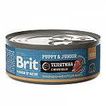 Brit Premium by Nature консервы с телятиной и морковью для щенков всех пород 100г