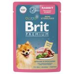 Brit Premium Пауч кролик и брусника в соусе для стерилизованных собак мини-пород 85г