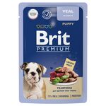 Brit Premium Пауч телятина в соусе для щенков всех пород 85г
