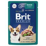 Brit Premium Пауч утка в соусе для взрослых собак всех пород 85г