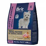 Brit Premium Puppy and Junior Small с курицей для молодых собак мелких пород 3кг