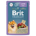 Brit Premium Пауч ягненок с морковью в соусе для собак мини-пород с чyвствительным пищеварением 85г