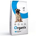 Organix Dog Adult Корм для взрослых собак с чувствительным пищеварением, со свежим лососем 18кг