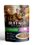 Mr.Buffalo Влажный корм для взрослых стерилизованных кошек «Индейка» в соусе 85г (пауч)