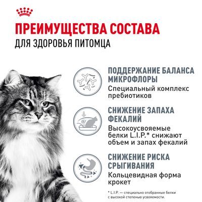 ROYAL CANIN Digestive care Сухой корм для кошек с чувствительной пищеварительной системой 2кг