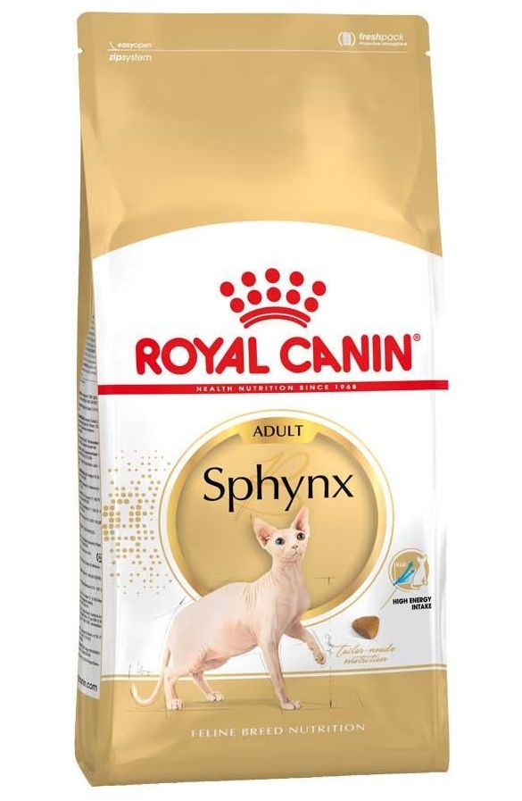 ROYAL CANIN Sphynx Сухой корм для кошек породы сфинкс старше 12 месяцев 400г