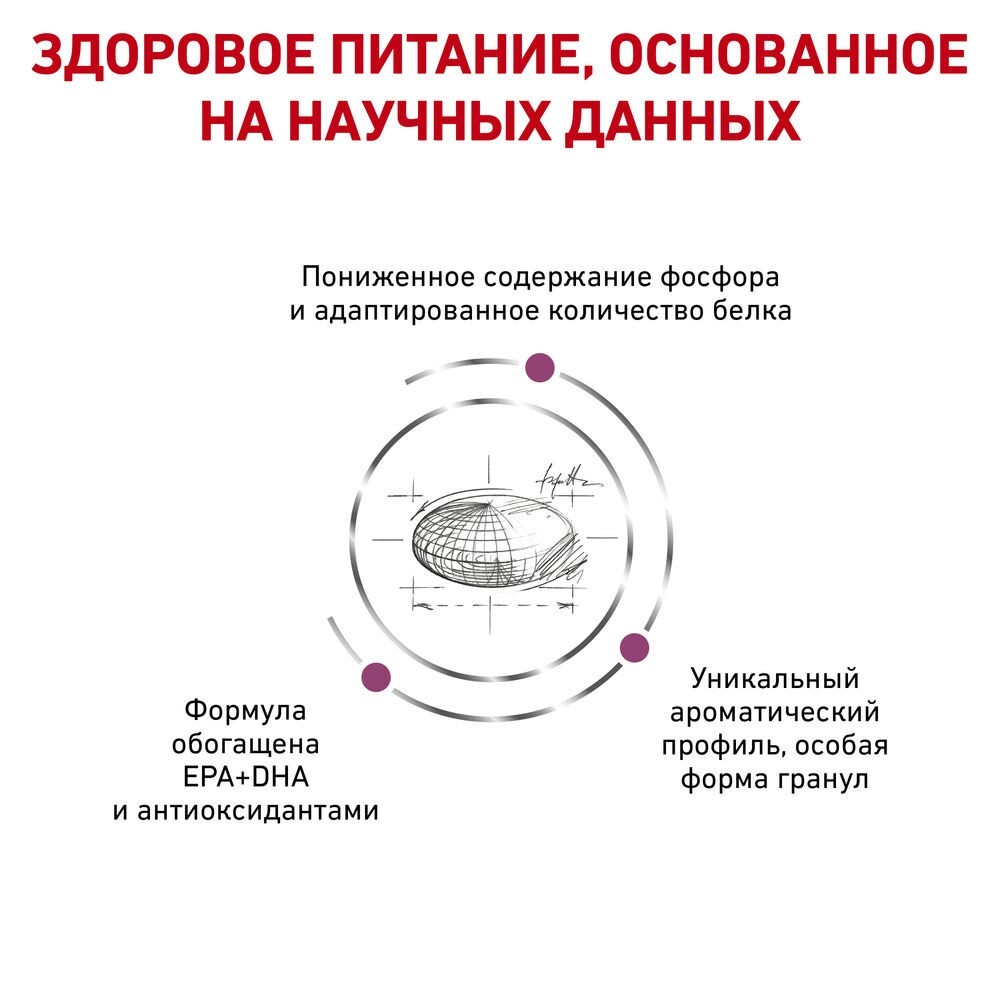 ROYAL CANIN Renal for Cat Cухой корм для взрослых кошек для поддержания функции почек 350г