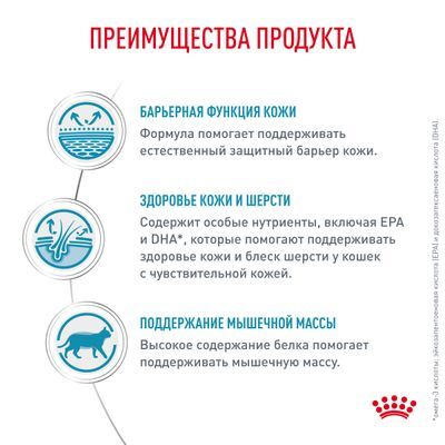 Royal Canin Skin & Coat for Cat Сухой корм для кошек для поддержания защитных функций кожи 350г