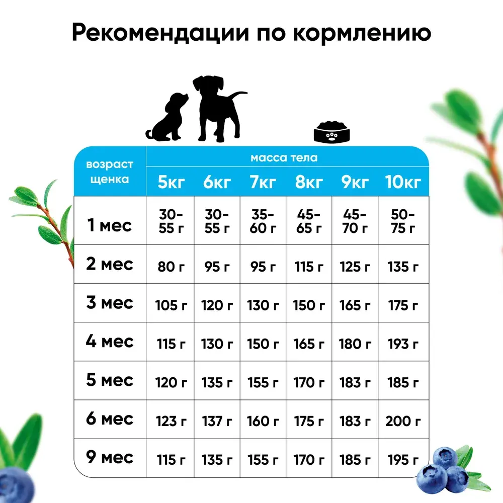 MeatGarden BASIC PUPPY & JUNIOR MINI Cухой корм для щенков мелких пород с ягненком и черникой 8кг