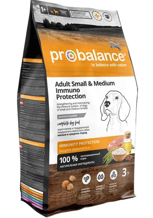 ProBalance Adult Small and Medium Сухой корм для взрослых собак мелких и средних пород 3кг