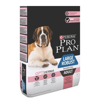 Pro Plan Adult Large Robust Для крупных собак с мощным телосложением,чувствительной кожей 14кг (лосось,рис)