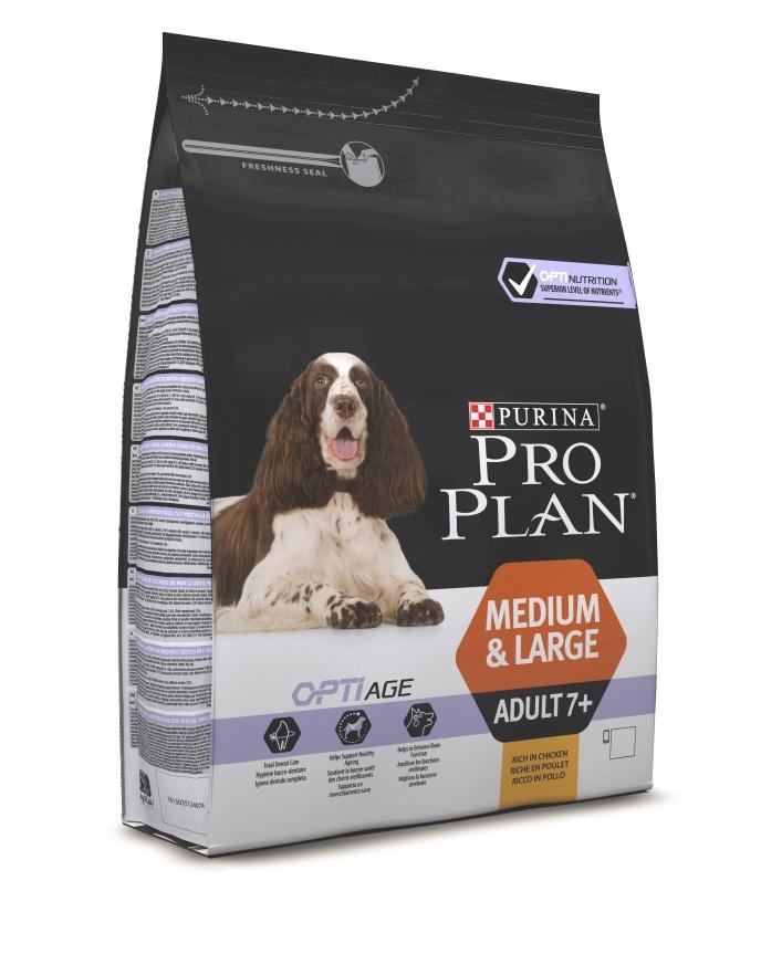 Pro Plan Adult Medium&Large 7+ Для собак средних и крупных пород старше 7 лет 14кг (курица,рис)