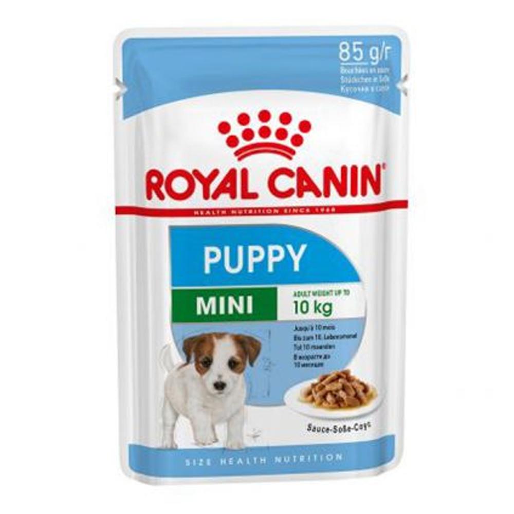 ROYAL CANIN Mini Puppy Кусочки в соусе для щенков мелких пород 28*85г (пауч)