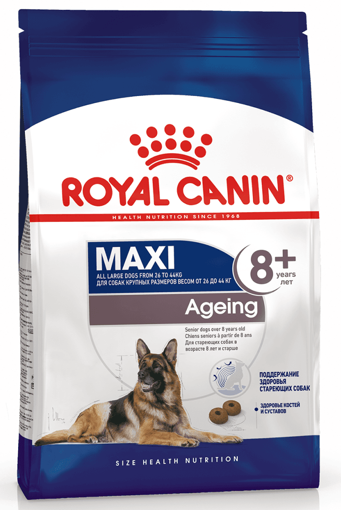ROYAL CANIN MAXI Dogs Ageing 8+ Сухой корм для стареющих собак крупных пород в возрасте от 8 лет 15кг 