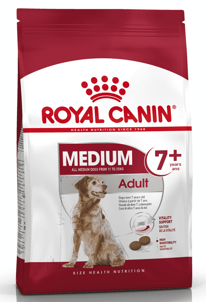 ROYAL CANIN Medium dog Adult 7+  Cухой корм для стареющих собак средних пород в возрасте от 7 лет 15кг