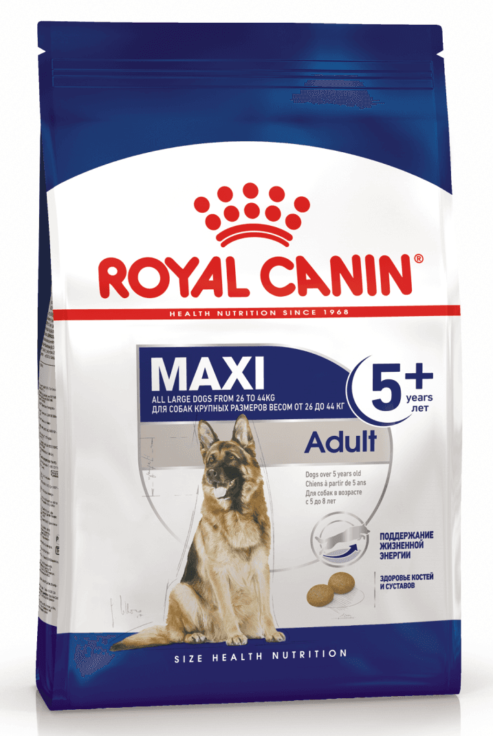 ROYAL CANIN MAXI Dogs Adult 5+ Сухой корм для взрослых собак крупных пород в возрасте от 5 лет 15кг