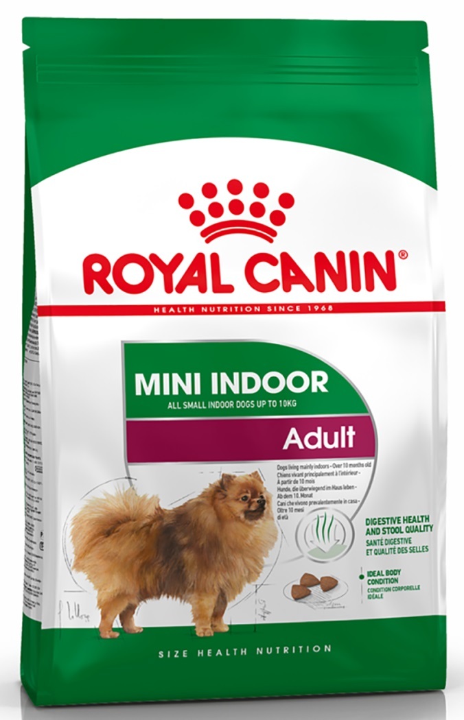 ROYAL CANIN MINI ADULT INDOOR Сухой корм для взрослых собак мелких пород живущих в помещении 3кг.