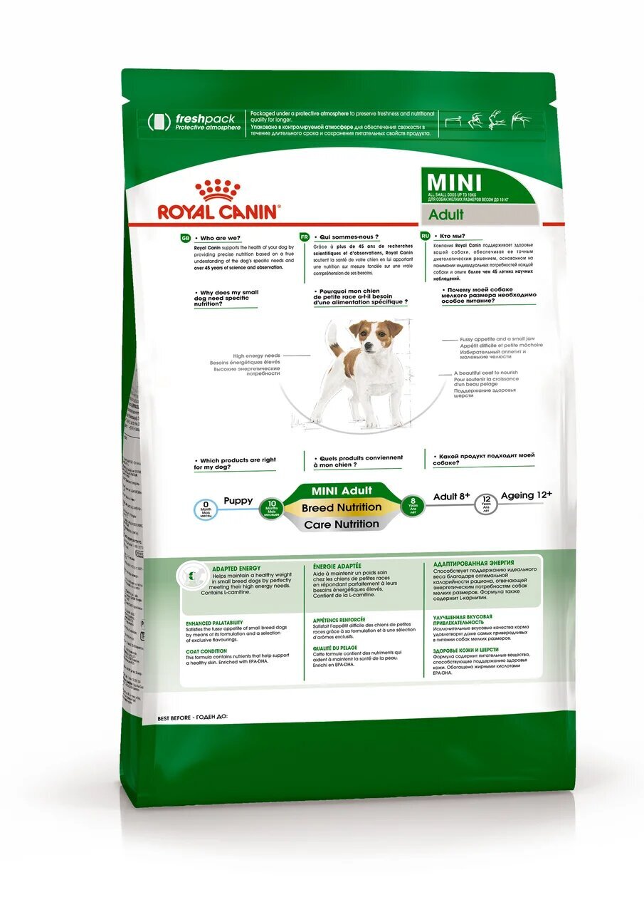 ROYAL CANIN MINI Adult Сухой корм для взрослых собак мелких пород 4кг