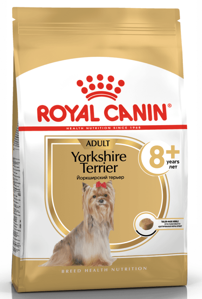 ROYAL CANIN Yorkshire Terrier Adult 8+ Сухой корм для собак породы Йоркширский терьер старше 8 лет 1,5кг