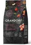 GRANDORF FRESH CAT Turkey STERILISED Индейка с бататом для стерилизованных кошек, диетическая формула для особо аллергичных кошек 2кг