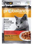 ProBalance  Adult Cat Immuno Protection Влажный корм для кошек всех пород, говядиной 85г. (пауч)