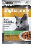 ProBalance Adult Cat Immuno Protection Влажный корм для кошек всех пород, с кроликом 85г. (пауч)