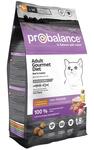 ProBalance Adult Gourmet Diet Сухой корм для взрослых кошек, с говядиной и кроликом 1,8кг