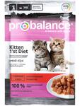 ProBalance Kitten 1`st Diet Влажный корм для котят с телятиной 85г (пауч)