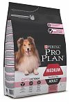 Pro Plan Adult Medium Для собак средних пород с чувствительной кожей 14кг (лосось,рис)
