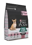 Pro Plan Adult Small&Mini Для собак мелких пород с чувствительной кожей 7кг (лосось,рис)