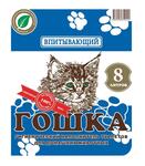 Гошка Впитывающий наполнитель для кошачьего туалета синий 8л уп 3шт