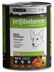 ProBalance Dog Adult Sensitive Консервированный корм для собак с чувствительным пищеварением, ягненок 850г