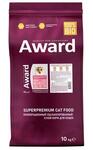 Сухой корм AWARD Kitten Healthy growth для котят от 1 месяца, беременных и кормящих кошек с индейкой и курицей 10кг 