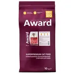 Сухой корм AWARD Indoor Big cats для взрослых домашних кошек крупных пород с говядиной и курицей 10кг