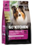 GO'KITCHEN Сухой корм для щенков и собак всех возрастов со свежей уткой, фруктами и овощами HAIR+SKIN CARE Duck 1,59кг