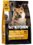 GO'KITCHEN Сухой корм для щенков и собак всех возрастов со свежей курицей, фруктами и овощами, HAIR+SKIN CARE Chicken 1,59кг