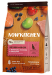 NOW'KITCHEN Беззерновой корм для взрослых кошек со свежей форелью, лососем и овощами, Fresh Grain-free Recipe Trout&Salmon, Adult 7,26кг